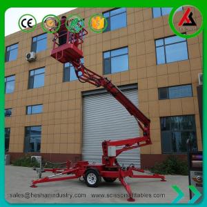 Wholesale 10m Towable Cherry Picker 200kg Load Capacity Rough Terrain Boom Lift from china suppliers