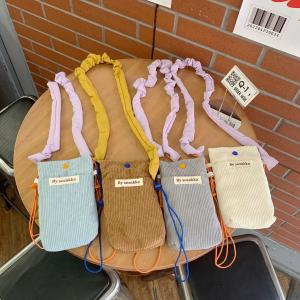 Wholesale CORDUROY CROSSBODY PHONE BAG CROSSBODY SHOULDER BAG WOMEN'S WALK MINI STORAGE BAG from china suppliers