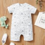 2023 Summer In Stock 100% Cotton Baby Jumpsuit Factory Reasonable Price Baby