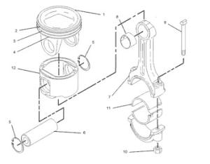 Wholesale 1077553 Crown A Engine 107-7553 Ring 6I497 Ring Piston Oil 4Mm Cylinder Liner 6I-497 from china suppliers