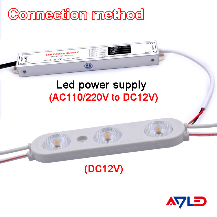 SMD2835 3 LED Modules For Backlighting And Light Advertising