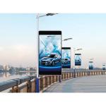 P4 4mm 640*960mm Street Lighting Pole Lamppost Led Display Screen SignPost LED