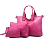 PU Combined Bag Fashion Handbags for Women Multi-purpose Three-piece Tote Bags