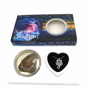 Wholesale 12 Horoscope Zodiac Love Wish Pearl Necklace Gift Set with Scorpio Cage Pendant Innovative Birthday Gift from china suppliers