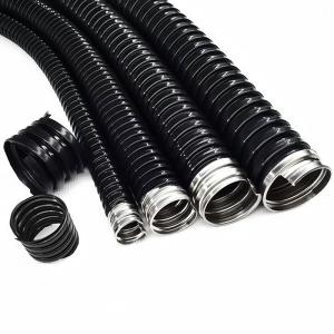 Wholesale Flexible And Durable Coated Pvc Corrugated Flexible Pipe 50 Feet Length For Industrial from china suppliers