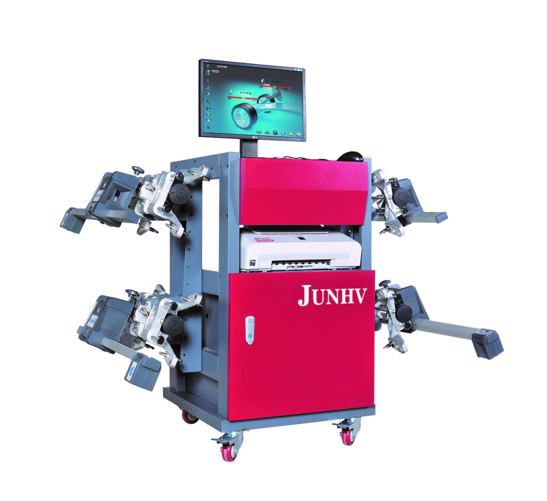 Cable Charging CCD Wheel Alignment Car Workshop Tools 380V 2pcs Mechanical Turntable