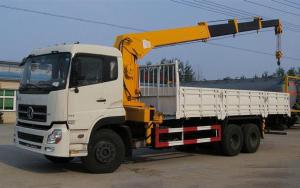 Wholesale 12Ton 6x4 Dongfeng Used Crane Truck 12000X2500X3850mm With Stretchable Arm from china suppliers