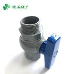 Household Usage Red Handle Plastic Ball Valve with Male Female Threaded