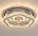 Light Luxury Crystal Ceiling Fan Light Nordic Silent Concealed Ceiling Fan With