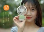 Handy desk led light fan / portable rechargeable mini cooler fan japan
