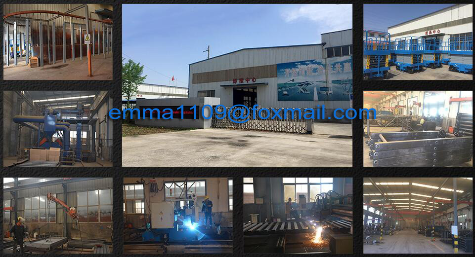 SJY1.0-6 Mobile Scissor Platform Load 1000kg 6m Platform Height with full Safety Device
