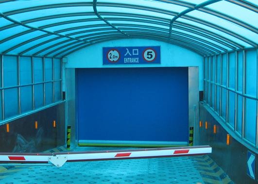 Smooth Open Interior / Exterior Roll Up Doors 304 Stainless Steel Standard Frame