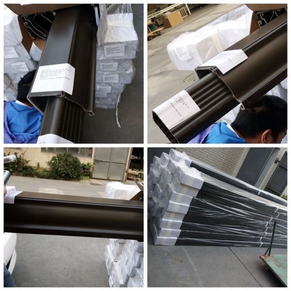 Black Color 5.2inch PVC Rain Gutter Malaysia/Philippines/Kenya