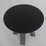 Round Luxury Marble Dining Table Stainless Steel Solid Marble Dining Table