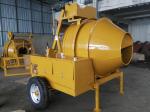 500 Liter Reverse Drum Diesel Concrete Mixer With Hydraulic Hopper