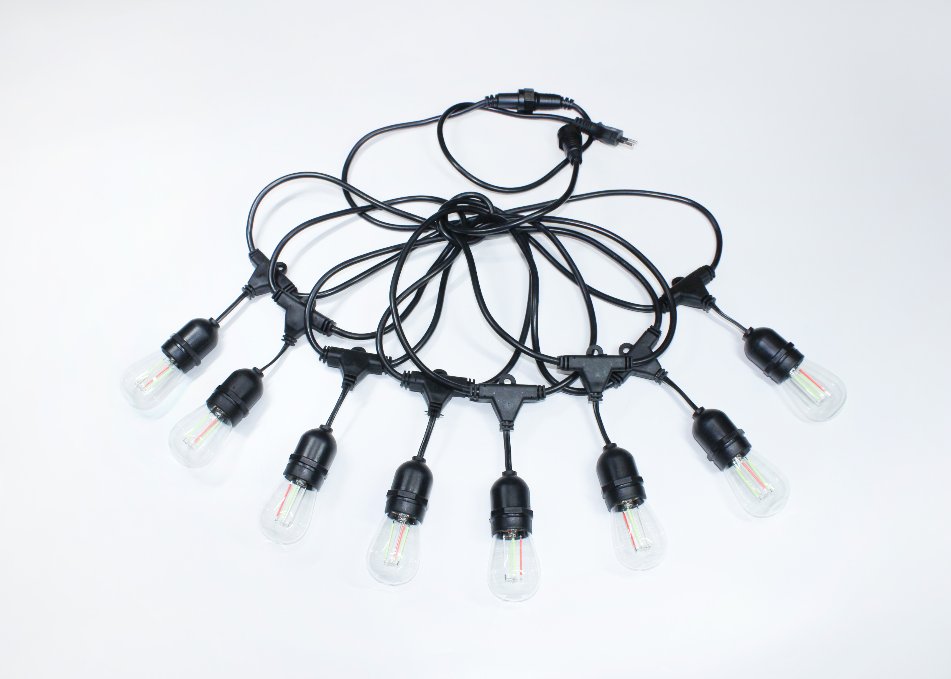 Clear Glass RGB Color Changing LED S14 Wedding Party Lights