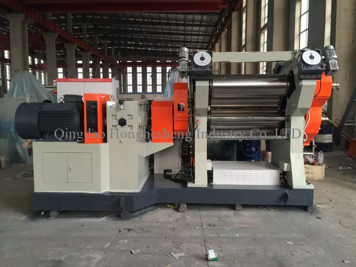 CE ISO 450x1500mm Rubber Calender Machine 3 Roll Calender Machine