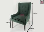 Tufted Metal Frame Restaurant Dining Room Chairs Velvet Upholstery For Hotel