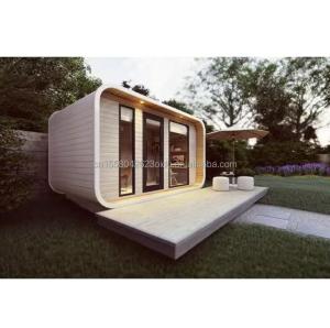 Wholesale EU Garden Wooden Cabins Wall 75mm Wave Sandwich Panel Customized Color Assembled Houses for Home Studio Manufacturers from china suppliers