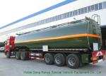 3 Axles Chemical Tanker Truck for 30 - 45MT Hydrofluoric Acid / HCL Transport