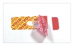 Red Against Burglar Magnetic Security Labels With Anti - Magnet Impact