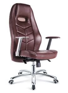 Wholesale Dark Brown Executive Leather Desk Chair , Modern Leather Rolling Office Chair from china suppliers