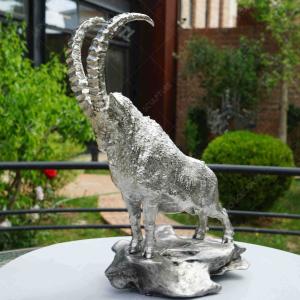 Wholesale Custom Stainless Steel Cast Fighting Goat Sculpture For Wholesale from china suppliers