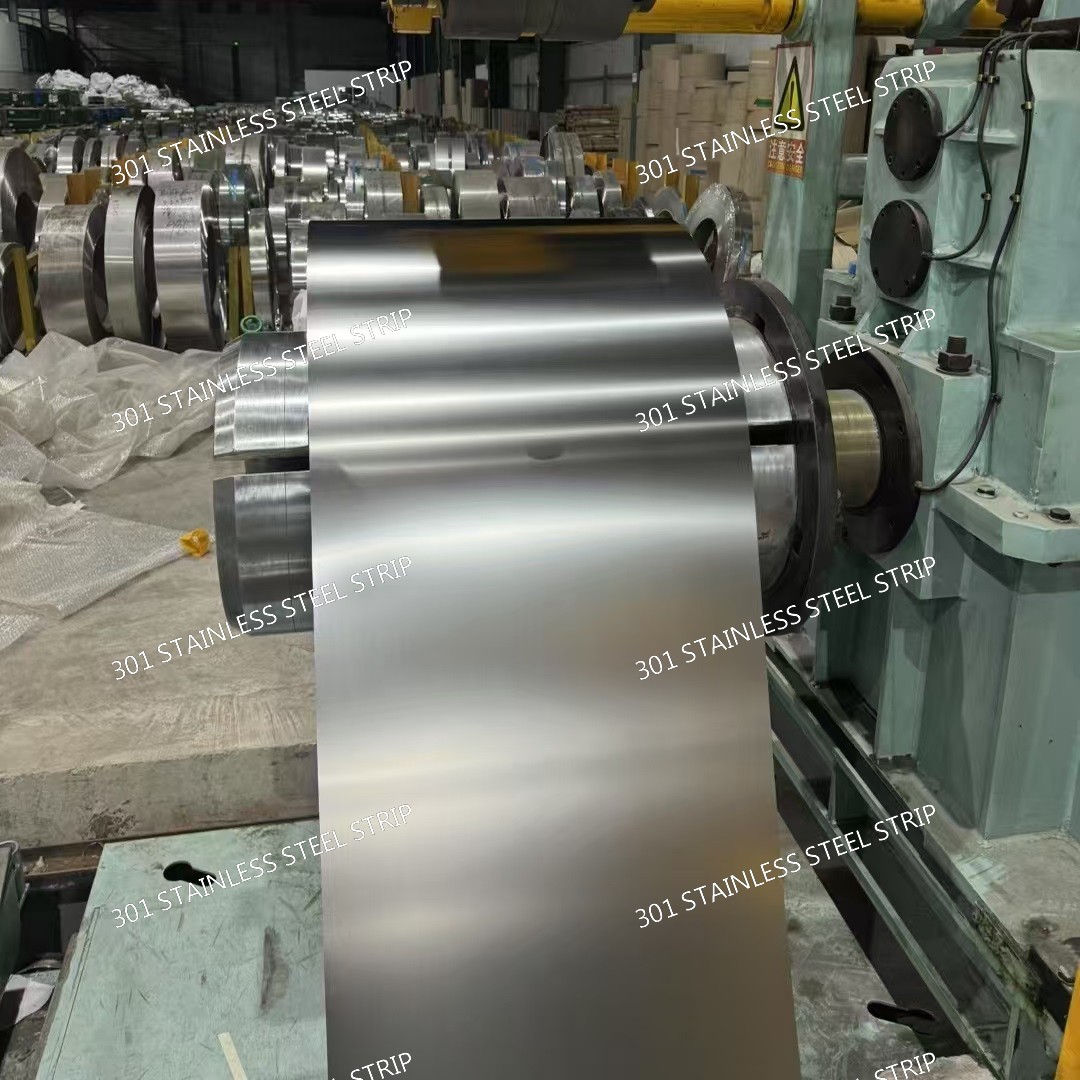 301 Half Hard Stainless Steel Strip ASTM A666 Compliant Precision Cold Rolled