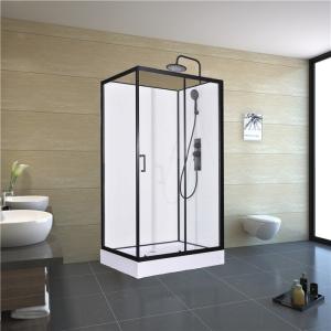 Wholesale Square Bathroom Shower Cabins White Acrylic ABS Tray Black Painted from china suppliers