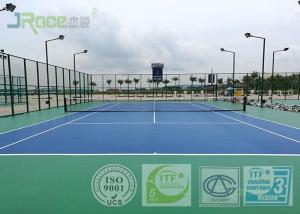Wholesale Outdoor Rubber Sports Flooring , Tennis Court Flooring Material Wear Resistance from china suppliers