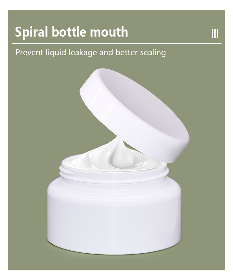 PP Double Layer Round Cream Jar Skincare Cosmetic Packaging 50g 100g