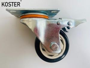 Wholesale Industry Light Duty Caster with Black White Core PVC Rubber TPE Omni-Directional Wheel from china suppliers