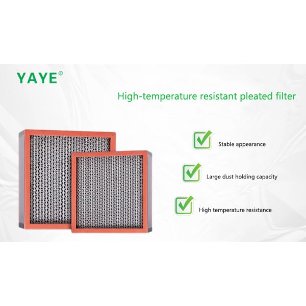 temperature Resistant Material High Temperature Air Filter Offering 9999 Efficiency and HEPA Filtration Level Ideal for Industrial
