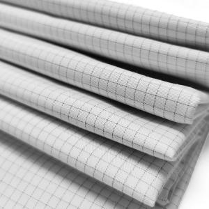 Wholesale Workwear ESD Textile Anti Static Waterproof Cotton Twill Fabric 1.0 Strip from china suppliers
