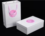 Wholesale printed luxury cardboard carton shoe flower paper gift packaging