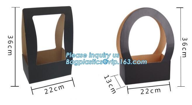Wholesale Durable Colorful Custom Printed Cake Packaging Gift Paper Bag With Flower, Tote Carrier Gift Bags bagease pac