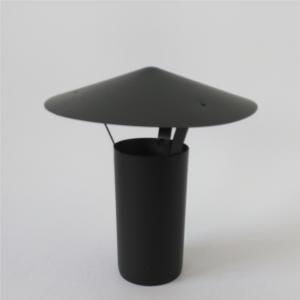 Wholesale 6 Inch Pellet Stove Chimney Rain Cap No Mesh Black Stainless Steel Wet V2 from china suppliers