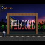 Color changing digital water curtain combination type fountains Seafountain