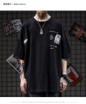 ODM 100% Cotton Streetwear Shoulder T Shirts 3XL Fashion Custom Printing