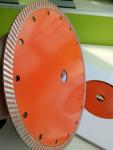 230mm Continues Turbo Diamond Saw Blade , Hot Press Concrete Cutting Saw