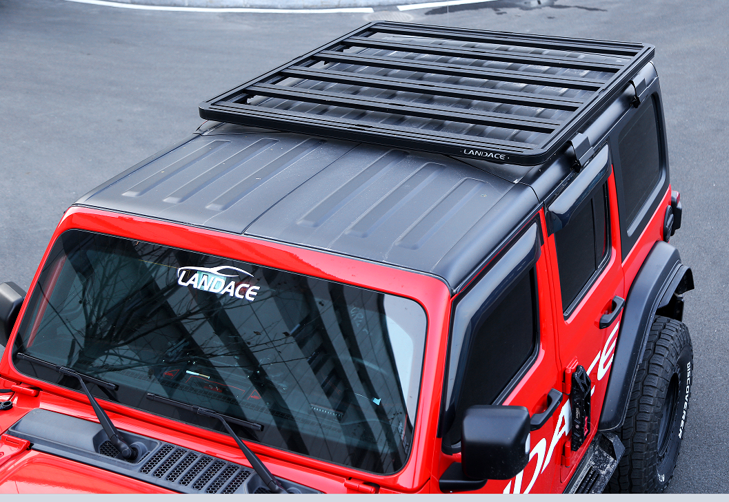 200kg Loading Capacity Black Anodizing Roof Platform for Jeep Wrangler JT Cars Roof Rack