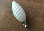 Milky Glass Led Candle Light Bulbs C35 Eco Friendly For Amusement Park