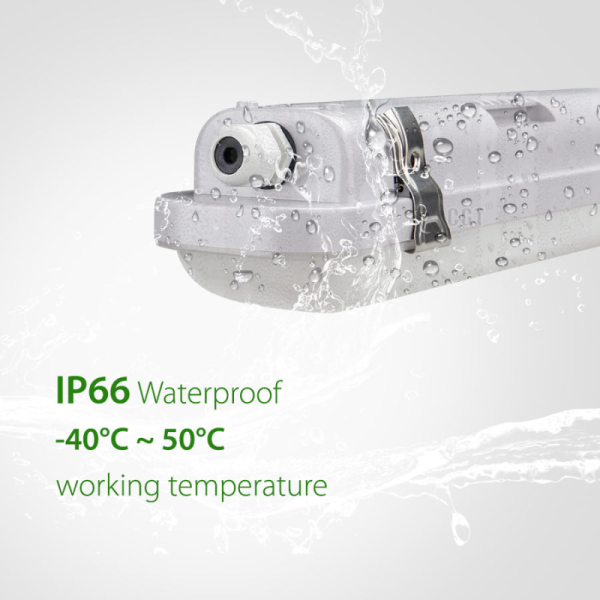 Multi-Power Adjustable LED Tri-Proof Light Emergency Lighting for Factories, Warehouses, and Garages
