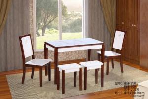 Wholesale Solid Wood Chair Rack Modern Dinette Sets Smooth Edges Dust Resistant from china suppliers