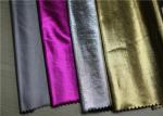 High Peeling PU Coated Leather , Waterproof Handfeeling PU Leather Fabric