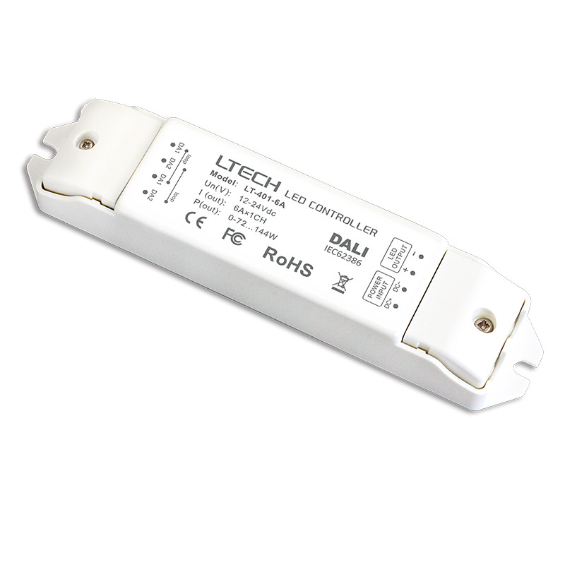 DALI Led Dimming Driver,12-24V 6A*1CH Constant Voltage Dali Low Voltage Driver