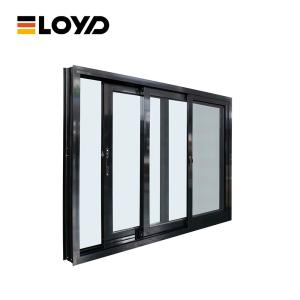 Wholesale Exterior Window Glass Slider Hurricane Impact Thermally Broken Aluminum Windows from china suppliers