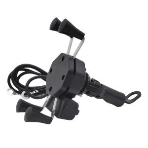 Wholesale ODM 2A Bike Handle Mobile Stand , 360 Degree Motorcycle Mirror Phone Mount from china suppliers