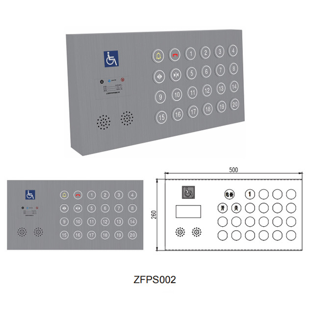 Stainless Steel Elevator Accessible COP Panel Disabled Control Plate For Elevator