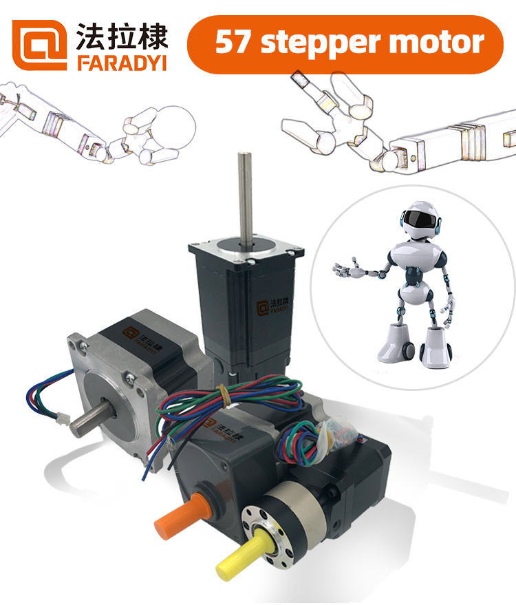 Faradyi CANopen Low Noise Nema17 2 Phase 0.7N.m 24-48V Brushless Dc Motor Closed Loop Integrated Stepper Motor With Driver Kit